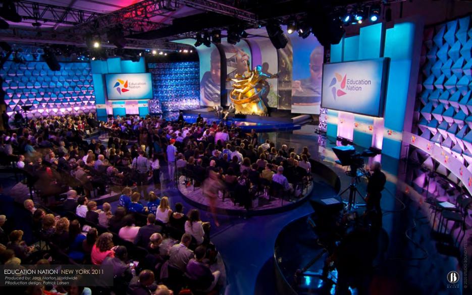 NBC News' Education Nation at Rockefeller Center — the Emmy-winning broadcast set.