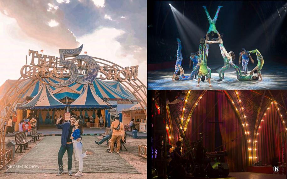 Acrobats from Indonesia, China and Mongolia