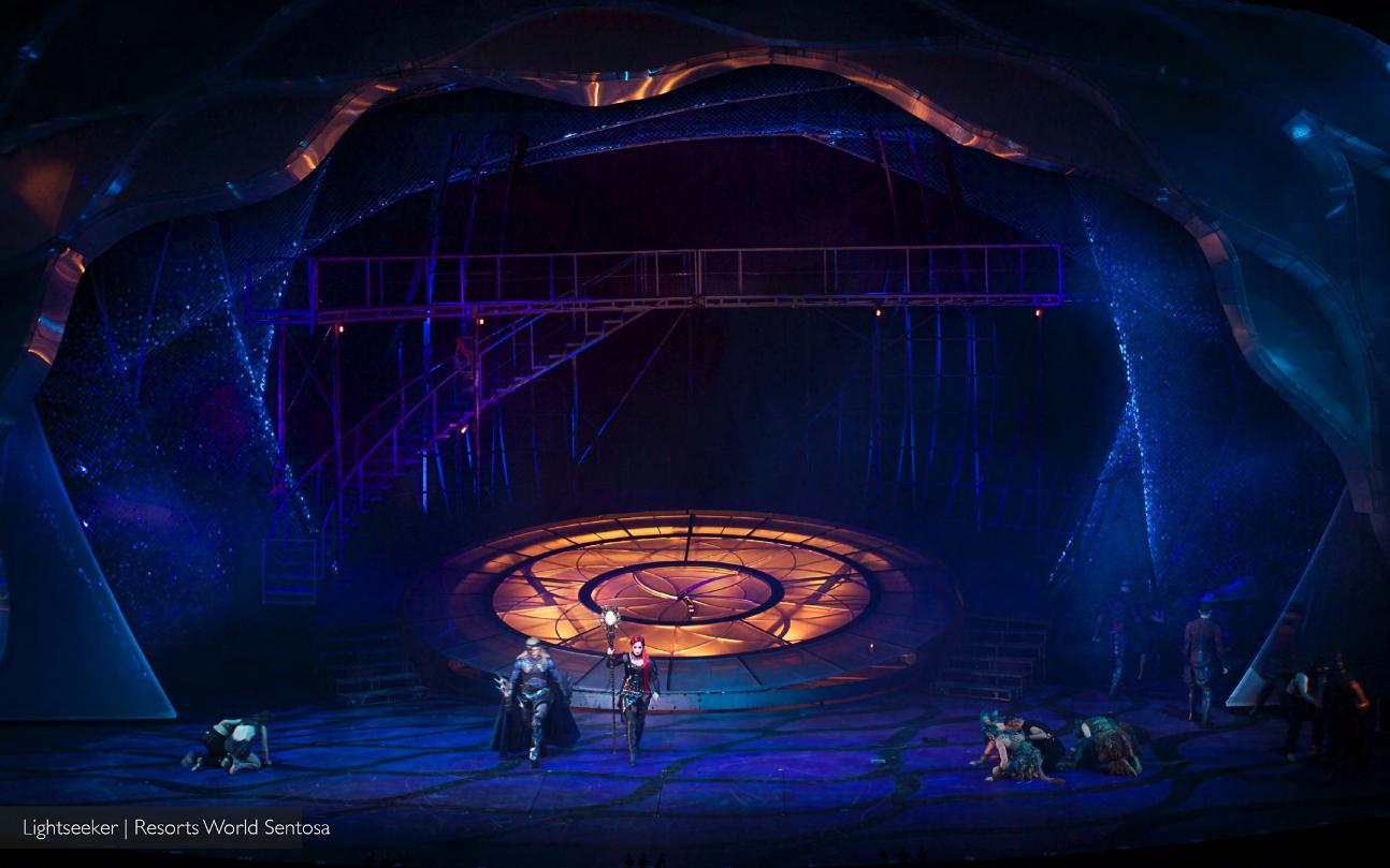 Scene built around LightSeeker's central platform