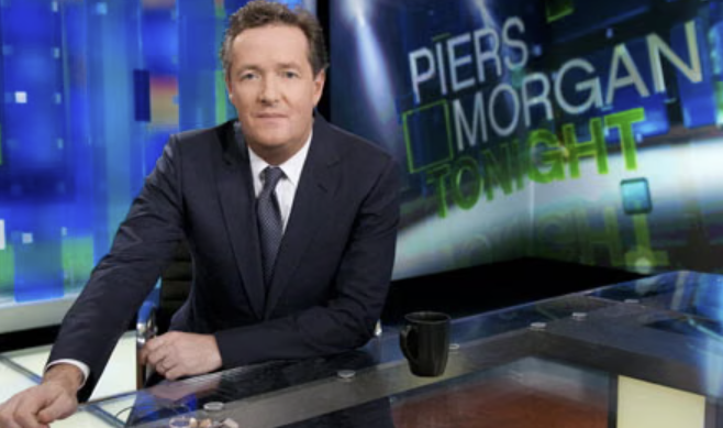 CNN's Piers Morgan Tonight — the BDA Silver-winning broadcast set. Patrick Larsen contributed as senior designer at Jack Morton Worldwide.